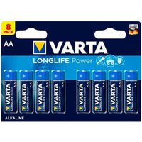 8 LR6 aa Varta Batterien mit langer Lebensdauer von Varta