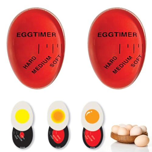 2 Stück Eieruhr Egg-Timer, Timer für die Verfärbung von Eiern, Harz-Eieruhr, für Küche Kochen von Vastsea