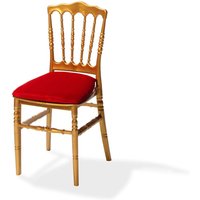 VEBA Sitzkissen Velour bordeaux für Napoleon/Tiffany Stuhl, 38,5x40x2,5cm (BxTxH), 50400CBR von Veba