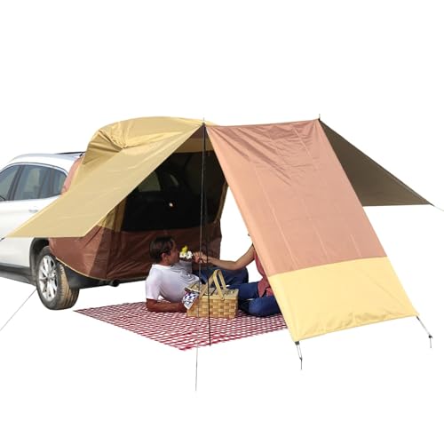 Veeteah SUV-Kofferraumzelt,SUV-Zelt - Outdoor-Heckklappenzelt - SUV-Auto-Campingzelt, vielseitiges Schutzzelt, 5–8-Personen-Kofferraumzelt für Camping, Outdoor-Camping-Zubehör von Veeteah