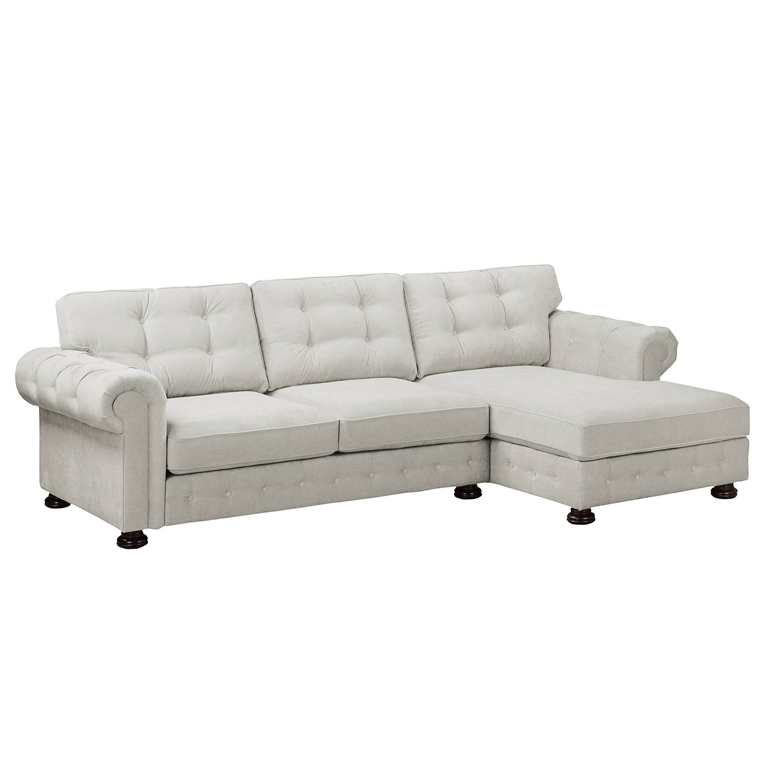 Velvet Studio Ecksofa Marau Kies Microfaser 302x93x166 cm von Velvet Studio