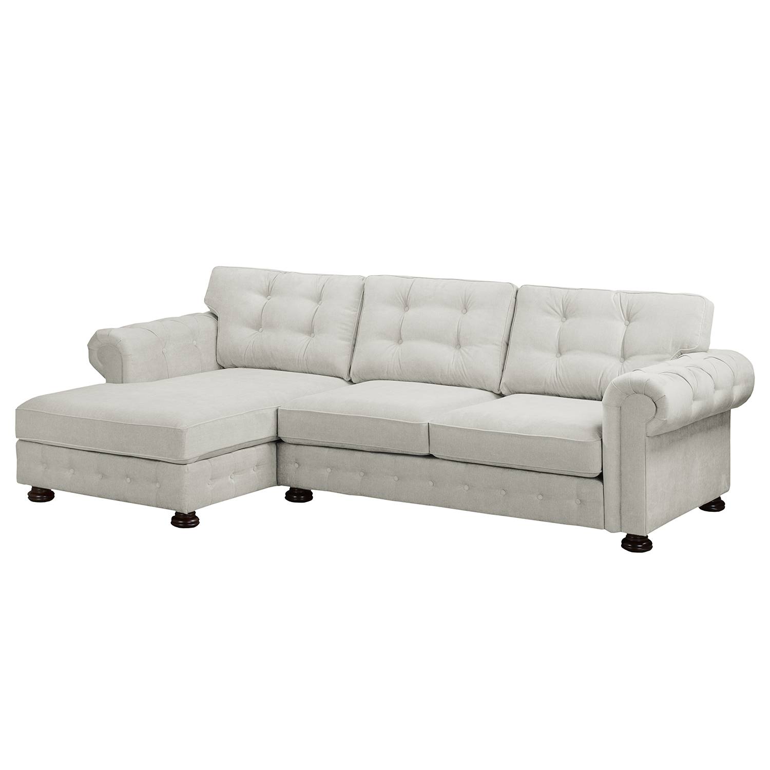 Velvet Studio Ecksofa Marau Kies Microfaser 302x93x166 cm von Velvet Studio