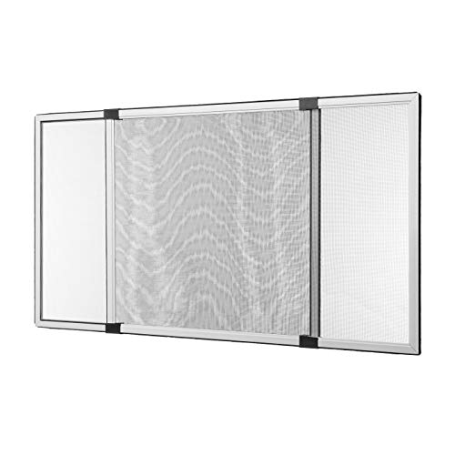 Ventanara® Insektenschutz Schiebe Fenster Fliegengitter Mückenschutz (75 x 100 cm, Weiß) von Ventanara