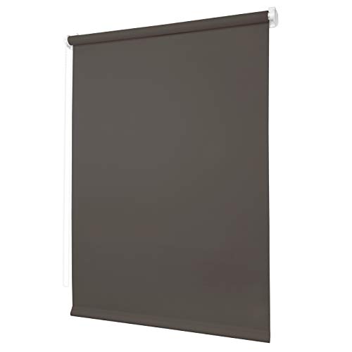 Ventanara® Rollo ohne Bohren tageslicht Seitenzugrollo Klemmfix Fensterrollo (70 x 210 cm, Schiefergrau) von Ventanara