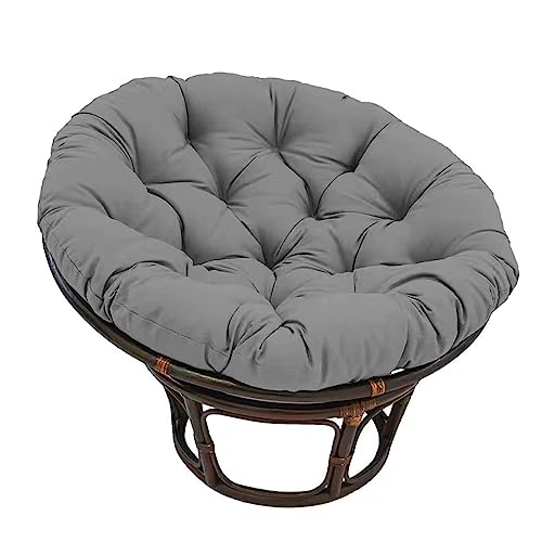 Papasan Kissen, Papasan Stuhlkissen, Outdoor Papasan Stuhl, Papasan Hängender Korbstuhl Pad Weich Verdickte Schaukel Papasan Stuhlkissen Outdoor (Color : Dark Gray, Size : 100 * 100cm) von Ventouse