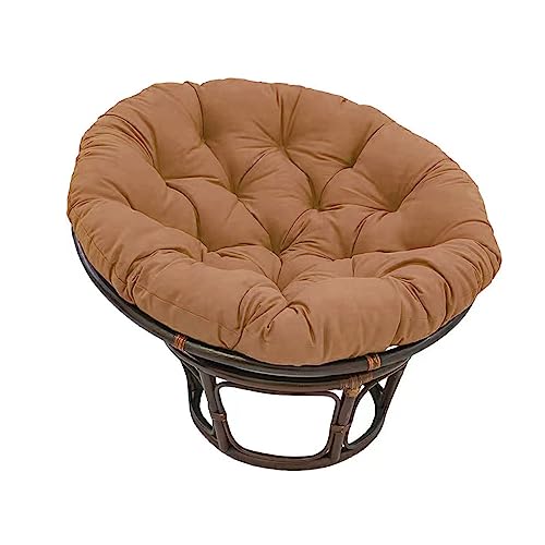 Ventouse Papasan Kissen, Hängende Stuhlauflage Outdoor 60 cm Sitzpolster Sitzkissen für Hängestuhl Rattanstühle Gartenstuhlauflagen (Color : Coffee, Size : 80 * 80cm) von Ventouse