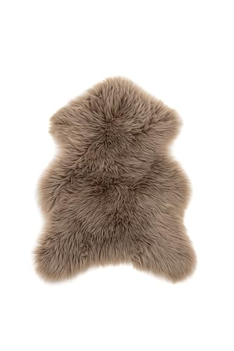 Katy Sheepskin Polyester/fake suede/Acrylic - Brown / - 60*90 von Venture Home