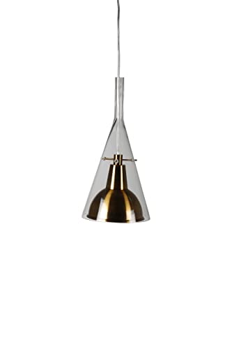 Sirius Pendant clear glass with gold Steel D250*H400 von Venture Home