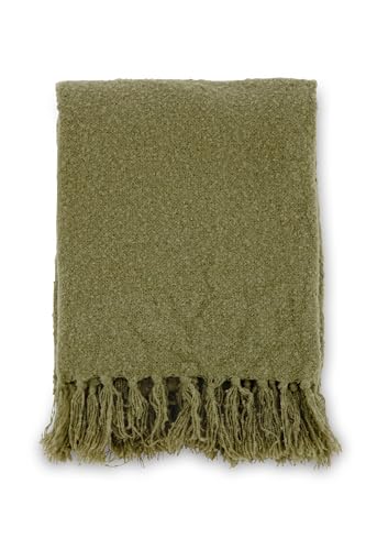 Stanly Throw Polyester - Green / - 170*130 von Venture Home