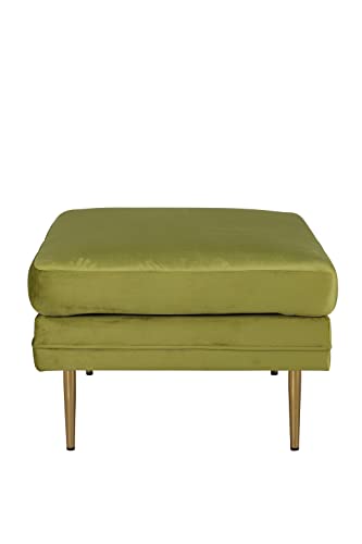 Venture Home 15550-894 Boom Ottoman, 100% Polyester-Samt, Messing, Grün von Venture Home