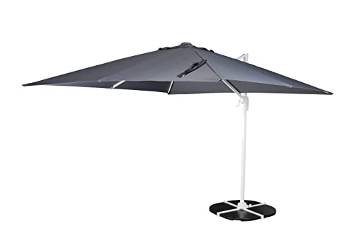 Venture Home Leeds Umbrella 3 * 3 360 White/Grey von Venture Home