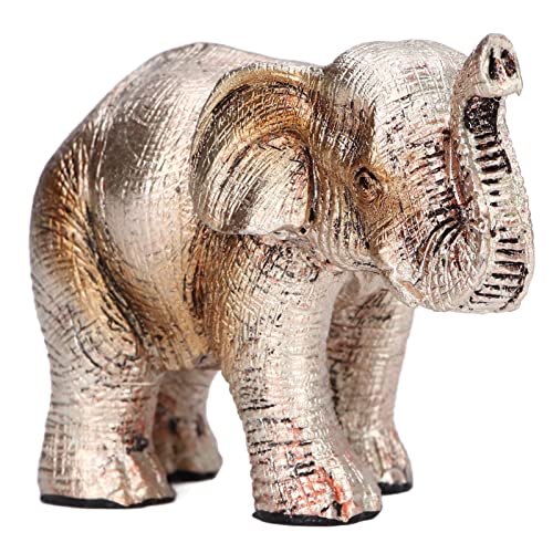 Elefantenfigur Elefantenstatue Kunstharz Retro-Stil exquisite Verarbeitung elegant niedlich Elefant Dekoration Figur Typ A von Verdant Touch