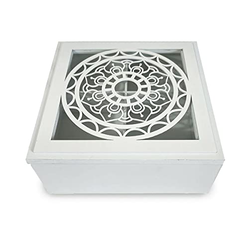 Versa Mandala-Box aus MDF-Holz, 20 x 8 x 20 cm von Versa