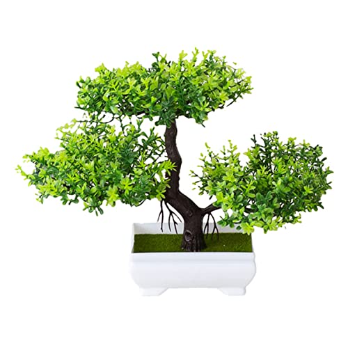 Verve Jelly Künstliche Pflanzen Mini gefälschte Bonsai Zedern Blumenkiefern Pflanze Japanische Zedern Bonsai Pflanze für Home Office Schreibtisch Dekor, Grün von Verve Jelly