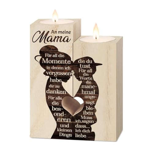 Vetbuosa Muttertagsgeschenke für Mama - Kerzenständer Geschenke für Mama von Sohn, Mama Geschenk, Geschenke für Mama, Muttertagsgeschenk & Geburtstagsgeschenk für Mama, Mutter Geschenk von Sohn von Vetbuosa