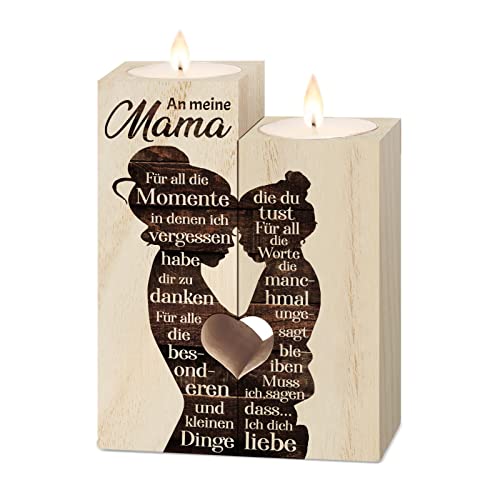 Vetbuosa Muttertagsgeschenke für Mama - Kerzenständer Mutter Tochter Geschenk, Geschenke für Mama von Tochter, Mama Geschenk, Geschenke für Mama, Muttertagsgeschenk & Geburtstagsgeschenk für Mama von Vetbuosa