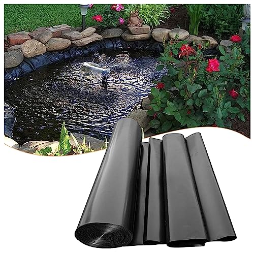 Teichfolie Aus HDPE Gummi, 2x12m 4x6m 5x9m 6x10m 8x12m 10x15m Dichtungsfolie Schwarz Teichplane Schwerlast Teichfolien Gartenteichfolie Für Kleine Teiche, Undurchlässig Folie Teichmembran ( Size : 2x7 von Vetris