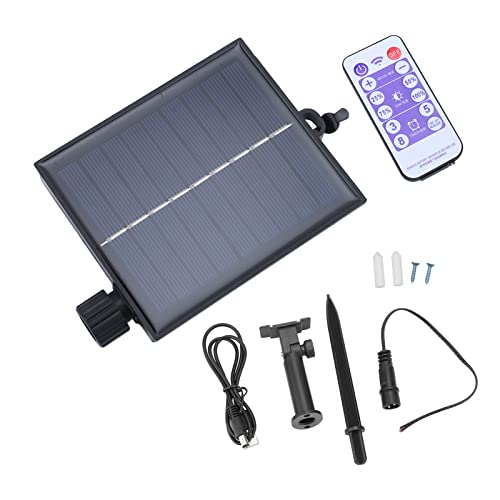 ViaGasaFamido 8 Blinkmodi Timing Solar String Light Control Box Automatische Wasserdichte 4-Stufen-Helligkeit Einstellbare Luminanz Solarlampen-String-Platine (Ausgangsverstärkung 24 V) von ViaGasaFamido