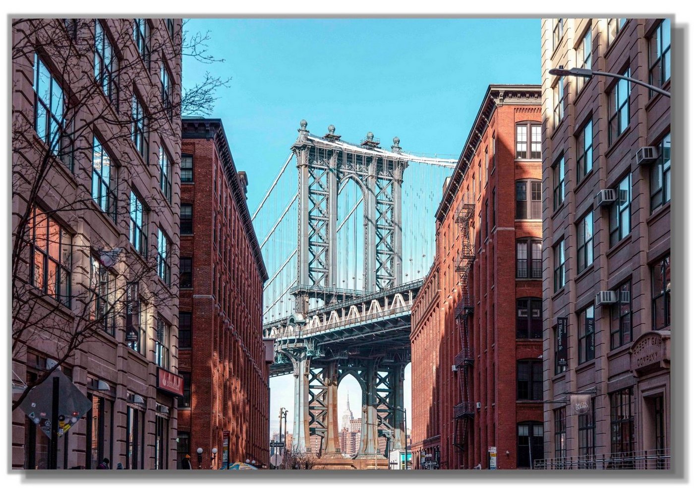 Victor (Zenith) Acrylglasbild Acrylglasbild \"Manhattan Bridge\" - Größe: 30 x 45 cm, Städte, in 30x45cm, Glasbilder New York Brücke, Wanddeko von Victor (Zenith)