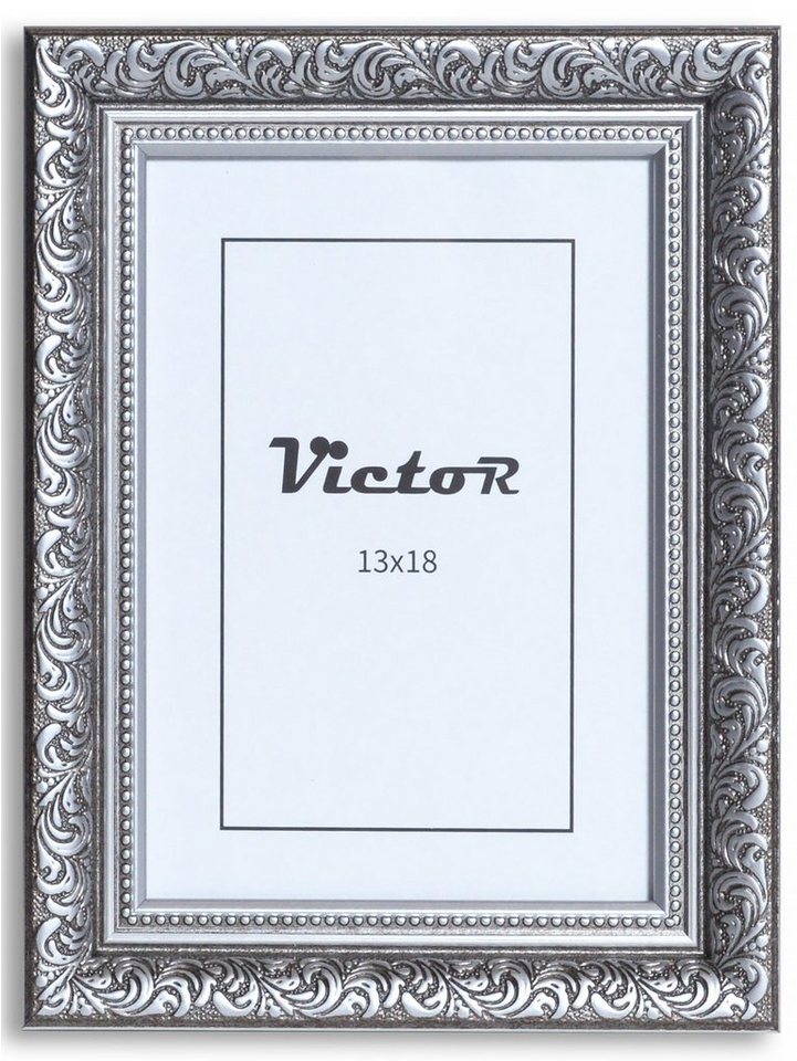 Victor (Zenith) Bilderrahmen Bilderrahmen \"Rubens\" - Farbe: Schwarz Silber - Größe: 13 x 18 cm, 13x18 cm, in schwarz silber, Leiste: 30x20mm, antiker Bilderrahmen von Victor (Zenith)