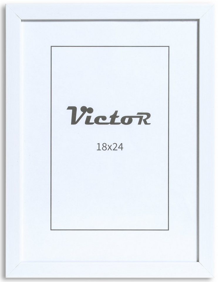 Victor (Zenith) Bilderrahmen Bilderrahmen \"Stieler\" - Farbe: Weiß - Größe: 18 x 24 cm, Bilderrahmen 18x24 cm Weiß, Bilderrahmen Modern von Victor (Zenith)