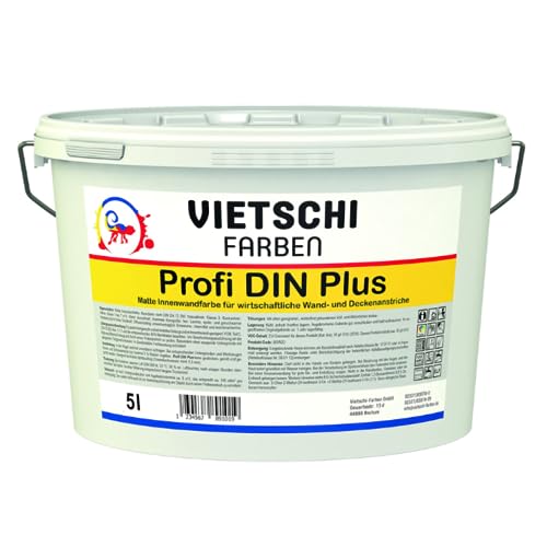 Vietschi Profi DIN Plus – Wandfarbe – 5 Liter,Weiss von Vietschi