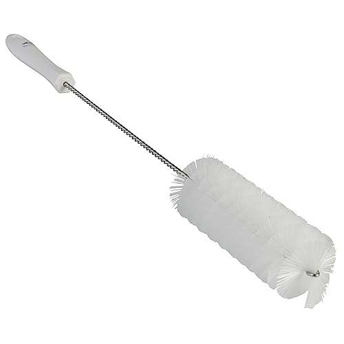 VIKAN Rohrbürste mit Stiel 510 mm, medium, vollständig HACCP konform, white von Vikan