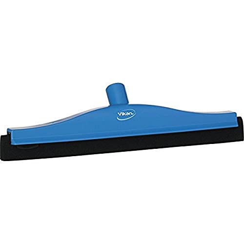 Vikan 77523 Foam Rubber Polypropylene Frame Fixed Head Squeegee, 16", Blue von Vikan