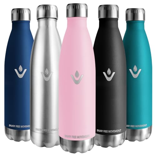 Vikaster Trinkflasche, 750ml Thermosflasche, BPA-frei Trinkflasche, Auslaufsicher Wasserflasche für Schule, Sport, Fahrrad, Camping, Fitness, Outdoor von Vikaster