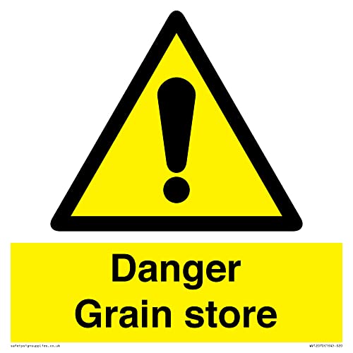 Danger Grain Store Schild – 200 x 200 mm – S20 von Viking Signs