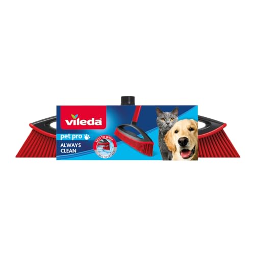 Vileda 159821 Besen Multi Gummi, andere, rot / schwarz von Vileda