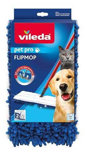 Vileda -Flip-Mop-Politur f眉r alle Arten von B枚den, Polyester, Wei脽 und Blau von Vileda