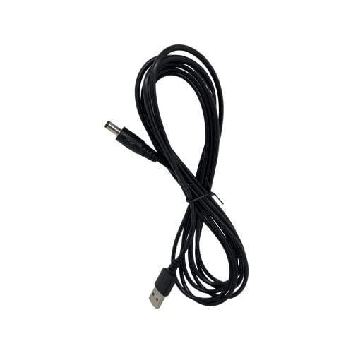 Adapterkabel USB A 5,5/2,1mm DC-Hohlstecker, 3m Länge von Villageboom