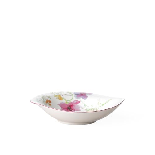 Villeroy und Boch - Mariefleur Basic Serve und Salad tiefe Schale, Schale für Beilagen und Salate, 21 x 18 cm, Premium Porzellan, weiß/bunt von Villeroy & Boch