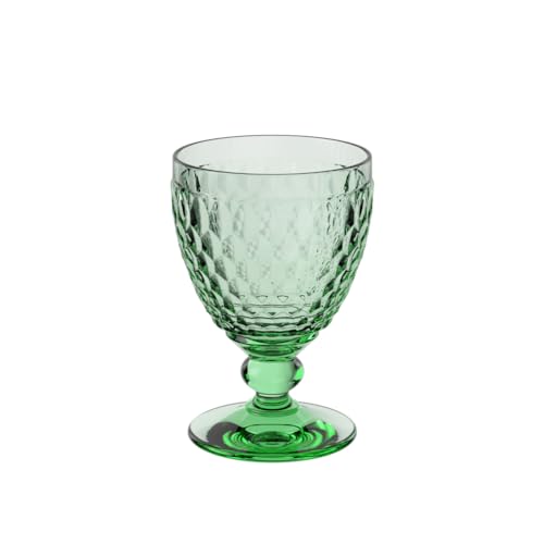 Villeroy und Boch Boston coloured Rotweinglas Green, Kristallglas, 132 mm 1 Stück (1er Pack) von Villeroy & Boch