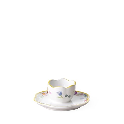 Villeroy & Boch – Spring Awakening Eierbecher Mit Untertasse Weiß/Bunt, Ostern Deko, Deko Ostern, Oster Deko, Premium Porzellan von Villeroy & Boch