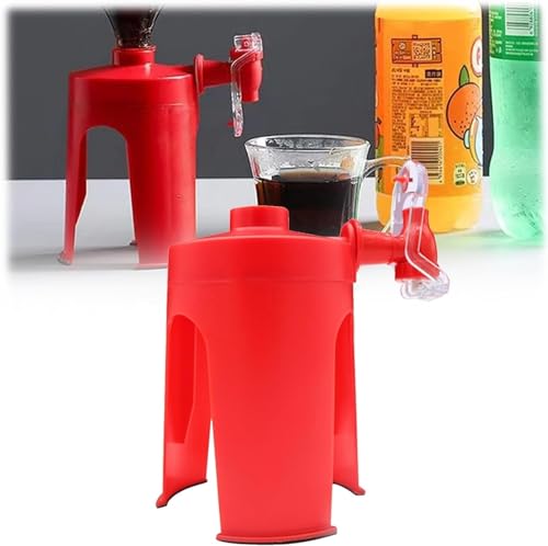 Handdruck-Getränkespender mit Kohlensäure, 2-Liter-Sodaspender, berührungsloser Getränkespender, Trinkbrunnen mit umgekehrtem Wasserhahn (Color : 1pcs) von Vimlo