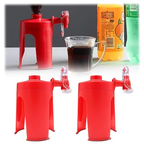 Handdruck-Getränkespender mit Kohlensäure, 2-Liter-Sodaspender, berührungsloser Getränkespender, Trinkbrunnen mit umgekehrtem Wasserhahn (Color : 2pcs) von Vimlo
