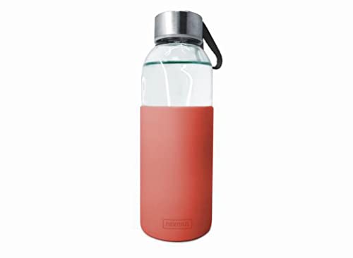 Nerthus FIH 395 Glasflasche 400 ml,Trinkflasche BPA-frei, Flasche & Sport von NERTHUS
