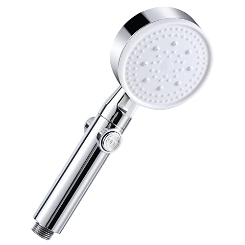 Vinabo Duschkopf, Handbrause für Wassersparende manuelle Dusche, Duschkopf, Hochdruck, Universal, 5 verstellbar, Funktionen, Handbrause mit Silikondüse von Vinabo