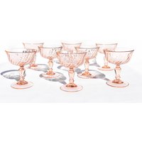 Set Von 2, 4, 6 Oder 8 Einzelnen Vintage Arcoroc France Rosa Gläsern, Champagner Coupes, Sherbet Bargeschirr, Glaswaren von VintageHomeBodega