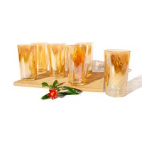 Set Mit 2 Oder 6 Vintage-Gläsern, Trinkgeschirr, Bechern, Jeannette-Glas, Vintage-Glaswaren von VintageHomeBodega