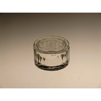 Boho Czech Curt Schlevogt Art Deco Crystal Clear Cut Glas Dose Ingrid Kollektion von VintageRetroEu
