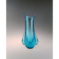 Boho Czech Zelezny Brod | Zbs Elegante Kunst Glas Uran Vase Von Miloslav Klinger von VintageRetroEu