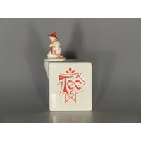 Germany Rösler Art Deco Keramik Teedose von VintageRetroEu