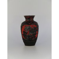 Japan Keramik Emaille Vase von VintageRetroEu