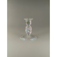 Vintage Boho Czech Art Glass Iris Irisierendes Glas Kerzenständer + Gratis Geschenk von VintageRetroEu