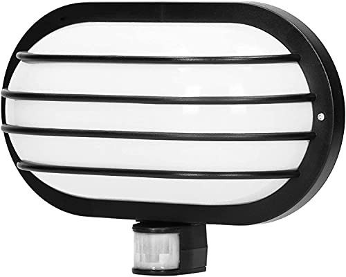 Virone LASO E27 Außenlampe mit Bewegungsmelder Bis zu 60W IP44 Wasserdicht (Glühbirne separat gekauft) (Schwarz) von Virone