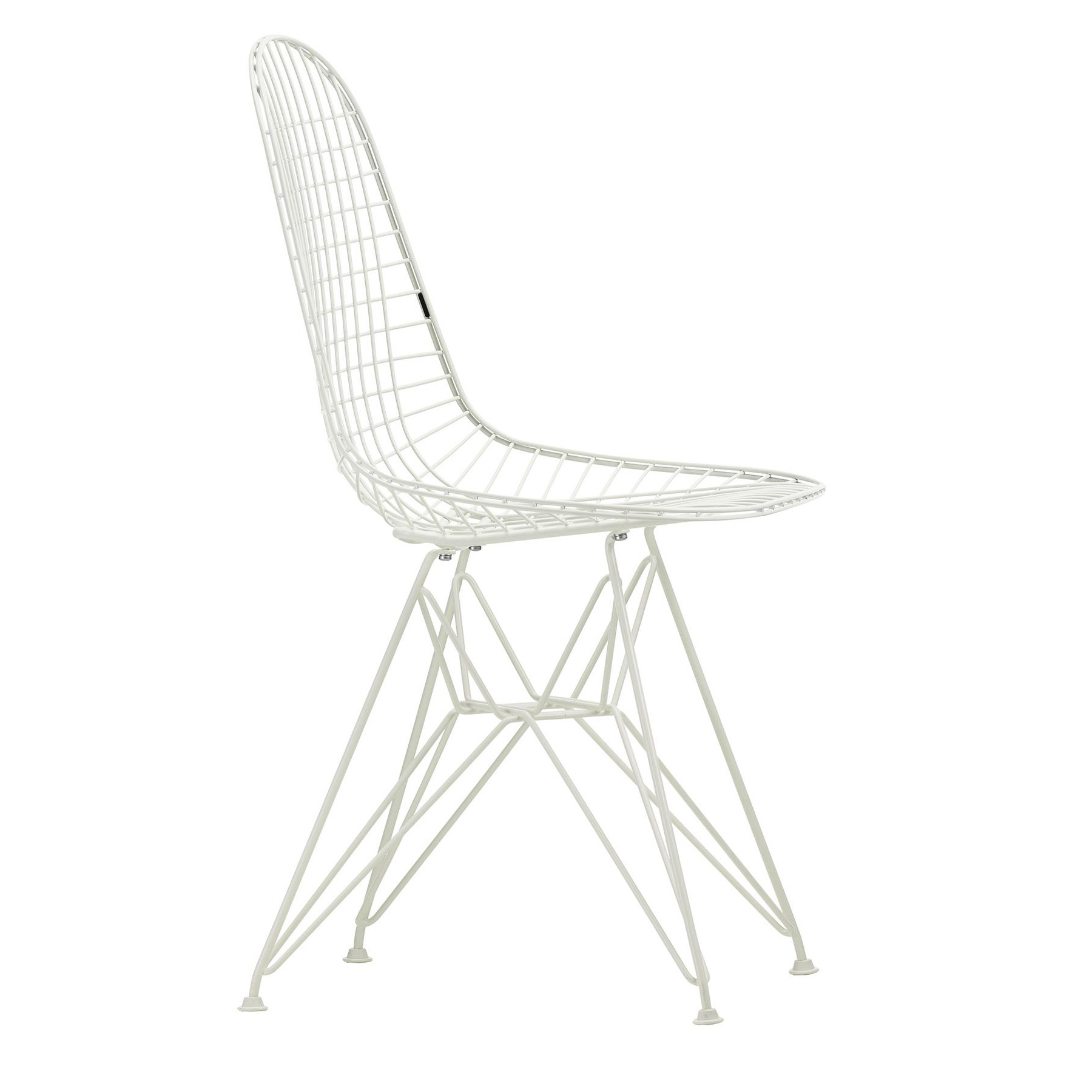 Vitra - Wire Chair DKR Stuhl - weiß/pulverbeschichtet/Eiffelturmgestell/ outdoorfähig/BxHxT 49x85x51cm von Vitra