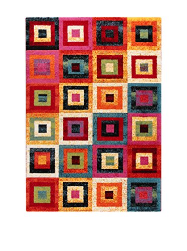 VIVA Gioia A Teppich, Synthetikfaser, Mehrfarbig, 133 x 190 x 2,53 cm von VIVA